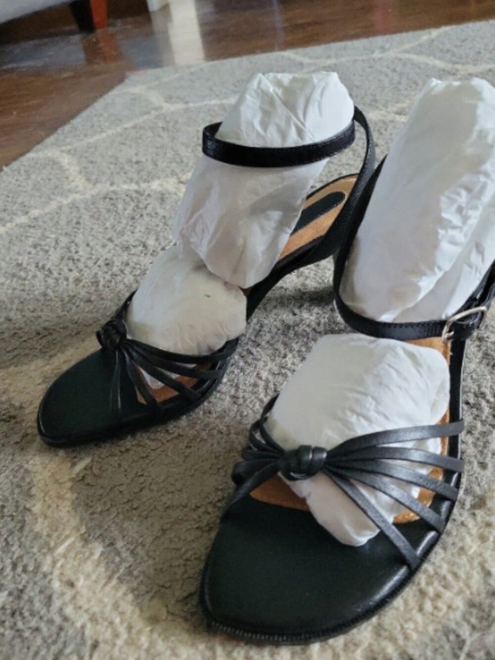 Womens size 6.5 black heels. New